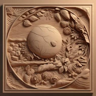 Patterns and decorations stl earth tones 1 3d model